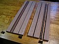 Long and Short Frame Pieces and Splines Ripped From One Piece